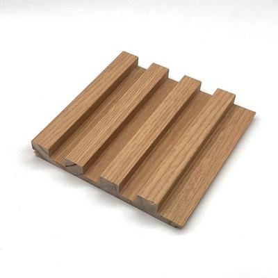 China Best Selling Modern Goods Using Grid 3mm Wood Grain Slats Solid Wood Wall Panels for sale