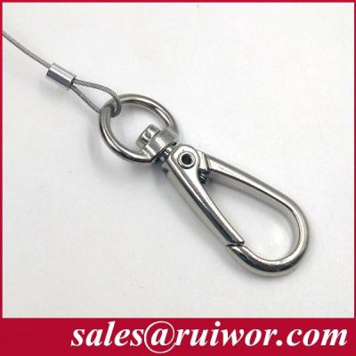 China RW0024 Durable Cell Phone Retail Display Security Tether With Key Hook Cable End for sale