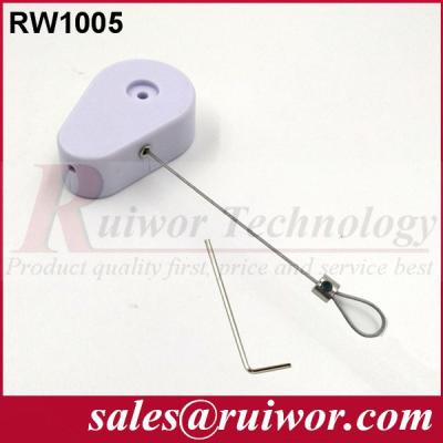 China Carrete retractable de la cuerda de alambre de la prueba del ladrón, correas en espiral de la seguridad para el Shoppe en venta