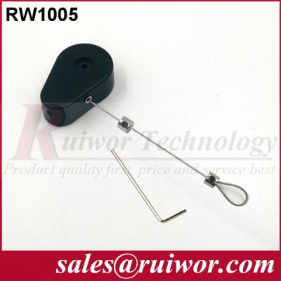 China Wire Steel Remote Control Security Cable Theft Proof With Loop End / Drop Shaped for sale