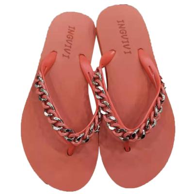 China Fashion Trend New Arrival Metal Shoe Chain Decorations Accessories Custom Colorful Slipper Flip Flops Man Women for sale