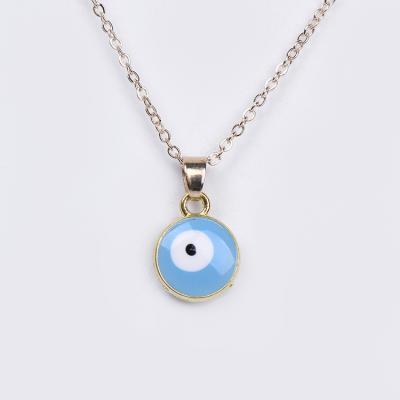 China New Fashion Gold Plating Jewelry Eye Pendent Necklace And Earring Sets for sale