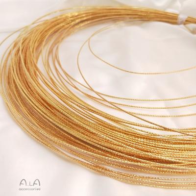 China DIY Accessory Jewelry 18K Gold Plated Winding Jewelry Hardware Hemp Rope Copper Wire for sale