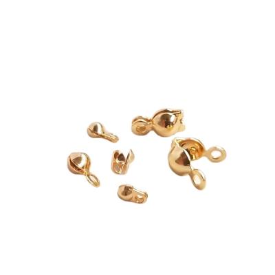 China Attractive price OT clasp high quality thin layer gold color preserving 14k gold clasp binaural clasp for sale