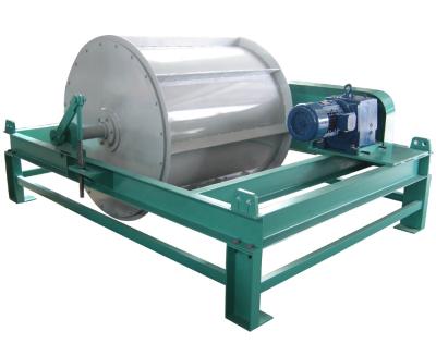 China Self Cleaning Magnetic Drum Permanent Magnet With Conveyor Belt for sale