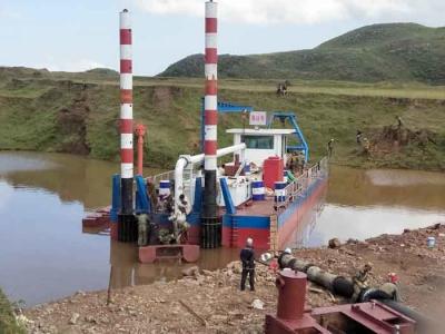 China Small Sand Dredge For Sale Ship For Sand Dredging From Sea WN250 Pump 1100 M Discharge Distance for sale