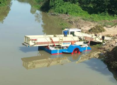 China Flexible Aqua Weed Harvester 5km/h met 2 secties staaf ontwerp voor het snijden van watergras Te koop