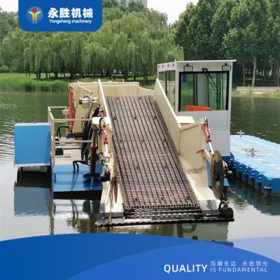 China YSAPH10 88kw Aquatic Weed Cutter Boat  10m3 With 2 Section Rod Design For Water Grass Cutting for sale