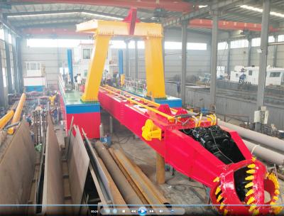 China 14m Dredging Depth Cummins Marine Engine Diesel Engine Small Dredger Machine For Sand Dredging for sale