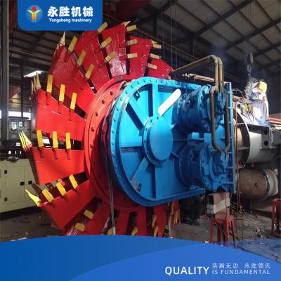 China Large Bucket Wheel River Sand Dredging Machine Equipped With 18inch Mud Dredger Ship for sale