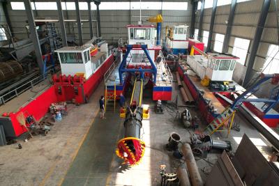 China Rotating Cutter Head Dredging Machinery With Centrifugal Or Positive Displacement Pump Self Propelled Dredge for sale