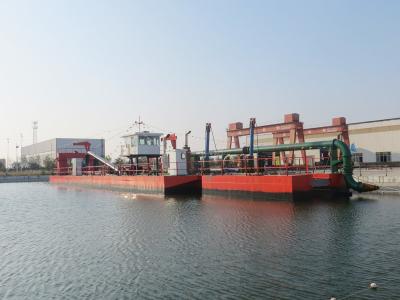 China 24 Inch Hydraulic Dredger Vessel Dredging Desludging Dredging With Cutter Head Dredging Depth To 15 Meters for sale