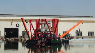 China 43.5m Dredger Length 700 Cbm/H Sand Mining Dredge With Cummins Engines 1.5km Discharging Distance for sale