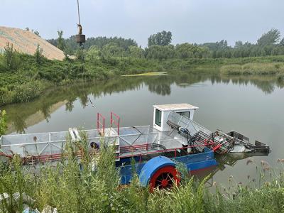 China 9 Cubic Capacity Eco Harvester For River Waterweed Reed Harvester for sale