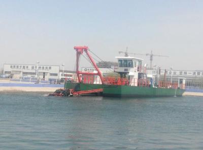 China 700mm Efficient Sand Dredger Machinery  / Sand Dredger With Anchor Booms And Spud Carriage Te koop