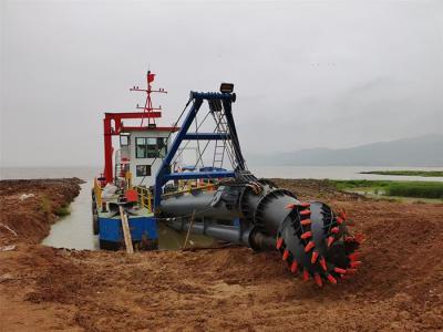 China 14 inch model 300m3/h zanddredger voor droogtoestellen / rivier zandmijnbouw Te koop