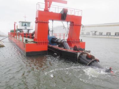 China 60 Cbm/h To 1500 Cbm/h Solid Sand Mining Dredge For Sand Dredging And 450mm Discharge Pipe Diameter With Cutter Head for sale