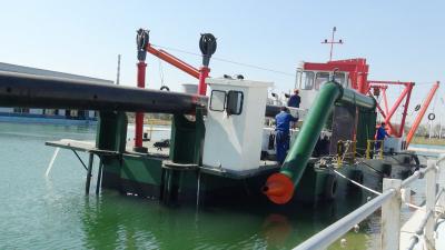 China 15m Dredging Depth Non Self Propelled Diesel Engine Cutter Suction Dredger Vessel for Sand Mining And Sludge Dredging for sale