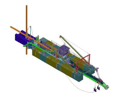 China Gebouwen op maat Zandmijnbouw Gries Dredging apparatuur en machines Te koop