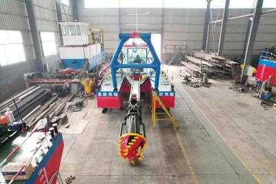 China High Dredging Efficiency Hydraulic Cutter Suction Dredger Equipment For Sand Model 400mm Discharge Pipe Anchor Boom for sale