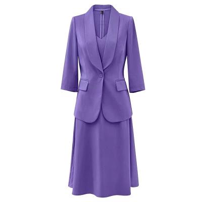 China 2022 Latest Style Breathable Small Two Pieces Minimum Order Quantity Women's Suits And Tuxedos For Women for sale