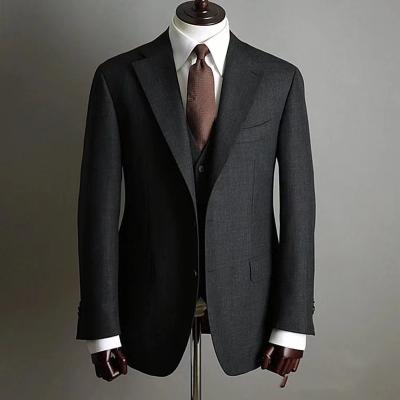 China Breathable Latest Design MTM made to measure man suit custom handmade Slim Fit 100% Wool Suit bespoke mens suits for sale