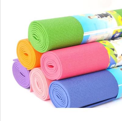 China Yoga Exercises Eco-Friendly Pro Yoga Mat PVC Non Slip Fitness Exercise Mat With Carrying Strap-Workout Mat For Yoga Pilates for sale