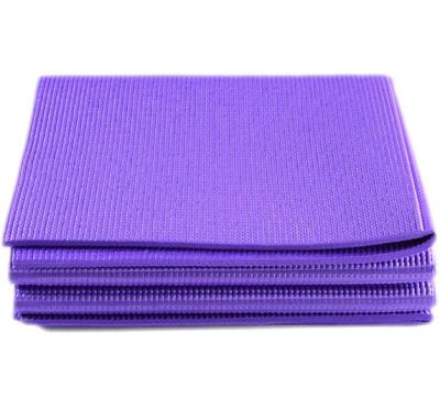 China Wholesale Foldable Travel Fitness Pilates Gym Exercise Yoga Eco-friendly PVC Mat for sale