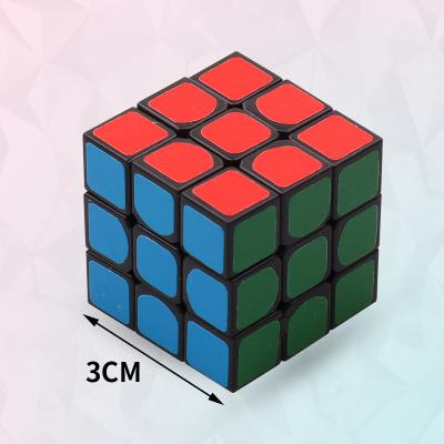 China Wholesale Promotional Eco-friendly Mini Cube 3cm Christmas Gift Puzzle Toys ABS 3x3x3 Special Styles Cube Magic Square for sale