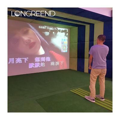 China LONGREEND 3D Indoor Golf Simulator Indoor Golf Trainer System Commercial Golf Simulator Home Customized Size for sale