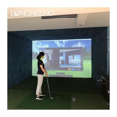 China LONGREEND Golf Family Golf Practice Screen Indoor Golf Simulated Virtual Practice Custom Size for sale