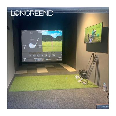 China LONGREEND Golf Equipment Indoor Golf System Simulated Indoor Golf Simulator Customized Size for sale