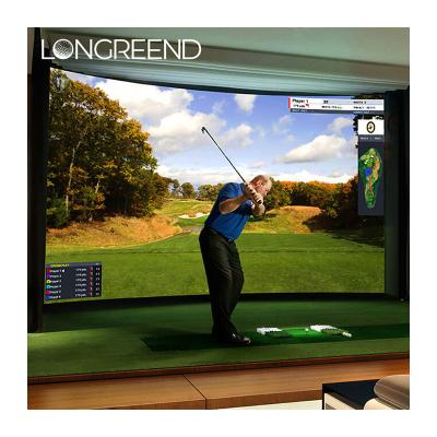 China LONGREEND Indoor Golf Simulated Indoor Golf Screen Muffler Screen Golf Simulator Custom Application for sale