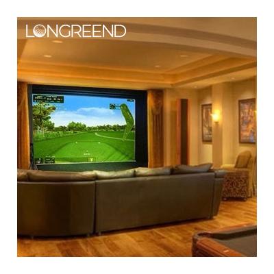 China LONGREEND Golf Simulator Indoor Golf Practice Indoor Golf Simulator Equipment Custom Home Office Application for sale