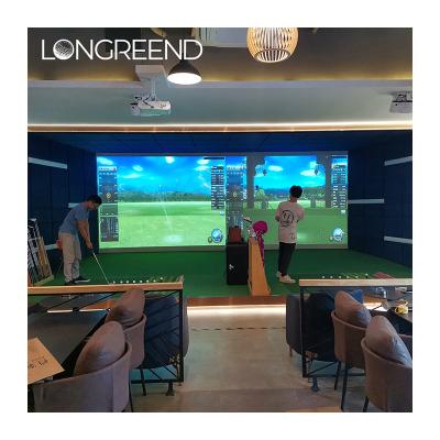 China LONGREEND Luxury Golf Simulator Simulated Golf High Speed ​​Camera Detection Indoor Golf Custom Application for sale