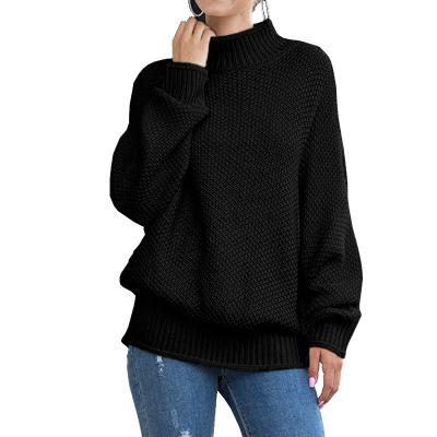 China 2022 spring thick European and American women's sweater yarn foreign trade sleeve curling sweater breathable for sale