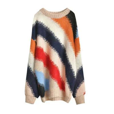 China Korean version of the Anti-wrinkle 2022 new wind color lazy loose women around the neck turtle neck mohair sweater sweater for sale