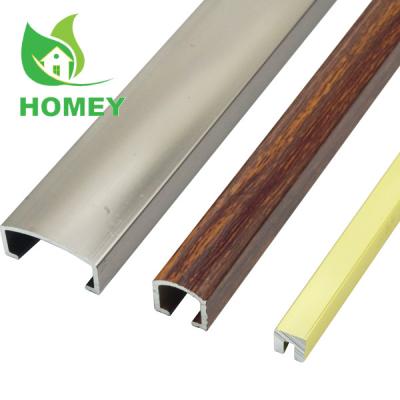 China 2021 Modern Porcelain Factory Shaped Table Sharpening Aluminum Floor Trims Chrome U Profile Edge Trim for sale