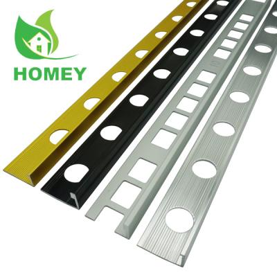 China Modern Flexible Aluminum Chrome 20mm Wall Metal Tile Joint Panels for sale