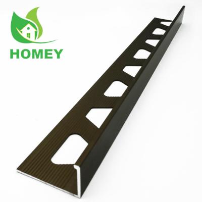 China Factory Sale Modern L Shape Aluminum Profile Ceramic Wall Corner Bead Straight Tile External Trim for sale