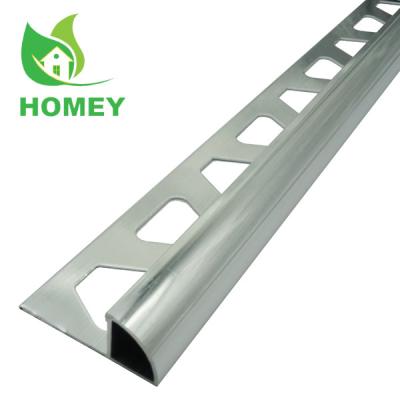 China Modern Ceramic Edge Aluminum Floor Curved Wall Tile Trim for sale