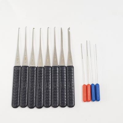 China Breakout Key Locksmith Hand Tools Supplies Lock Pick Set Practice Padlock With Hooks Key Disposal Hardware for sale