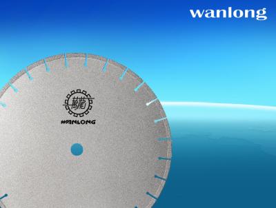 China vacuum brazed diamond saw blade for stone slab cutting , fast cutting speed saw blade for granite and marble processing for sale