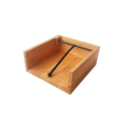 China Wholesale Sustainable Natural Office Home Decoration Eco-Friendly Tissue Paper Holder Tissue Paper Wooden Box for sale