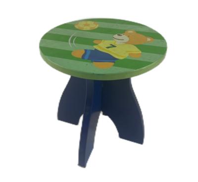 China Europe Cartoon Assemblable Wooden Low Stool Bench Small Kid's Bench for sale