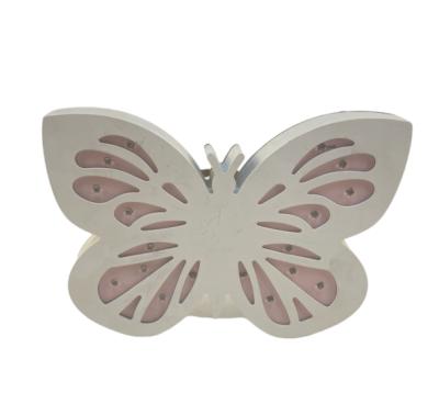 China Modern Butterfly Craft Wooden String Lights with LED Battery Box for sale