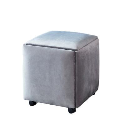 China Modern Multifunctional Rubik's Storage Cube Stool Glowing Cube Stool Chair for sale