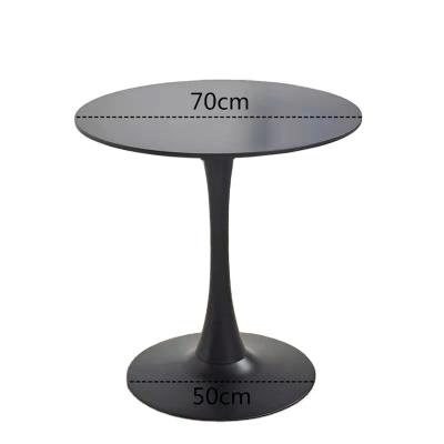 China Modern Popular Recommend Black White Round Side Kitchen Table For Events for sale