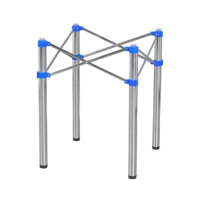 China Contemporary Garden Table Furniture Metal Aluminum Steel Frame With Four Legs for sale