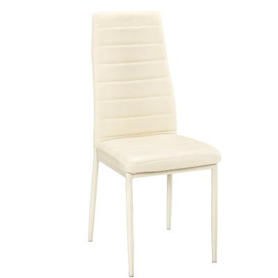 China Best Modern Selling Luxury Modern Chairs Leather Metal Frame Dining Chair for sale